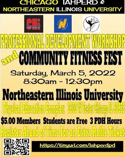 Chicago Iahperd is so excited to be hosting our 3rd annual Professional Development Workshop at Northeastern Illinois University this Saturday! Come learn from the best <a href="/mrdenkpeclass/">Jason</a> <a href="/BarbaraBorden9/">Barb Borden</a> <a href="/Coach_Stone_MT/">Anthony Stone</a> <a href="/AlfonsoRapun/">Alfonso Rapun</a> Register today tinyurl.com/iahperdpd