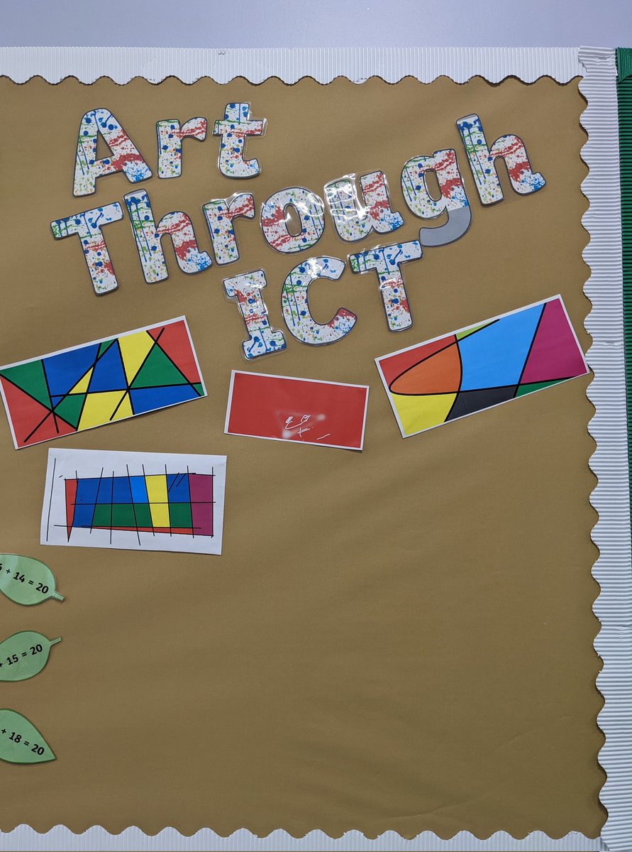 CSC_Class2's tweet photo. We have been developing our ICT skills whilst also exploring different artists. So far we have looked at Mondrian and Picasso. I'm excited to add more lovely creations to our wall! 🎨💻 https://t.co/WTWbHuw3wy