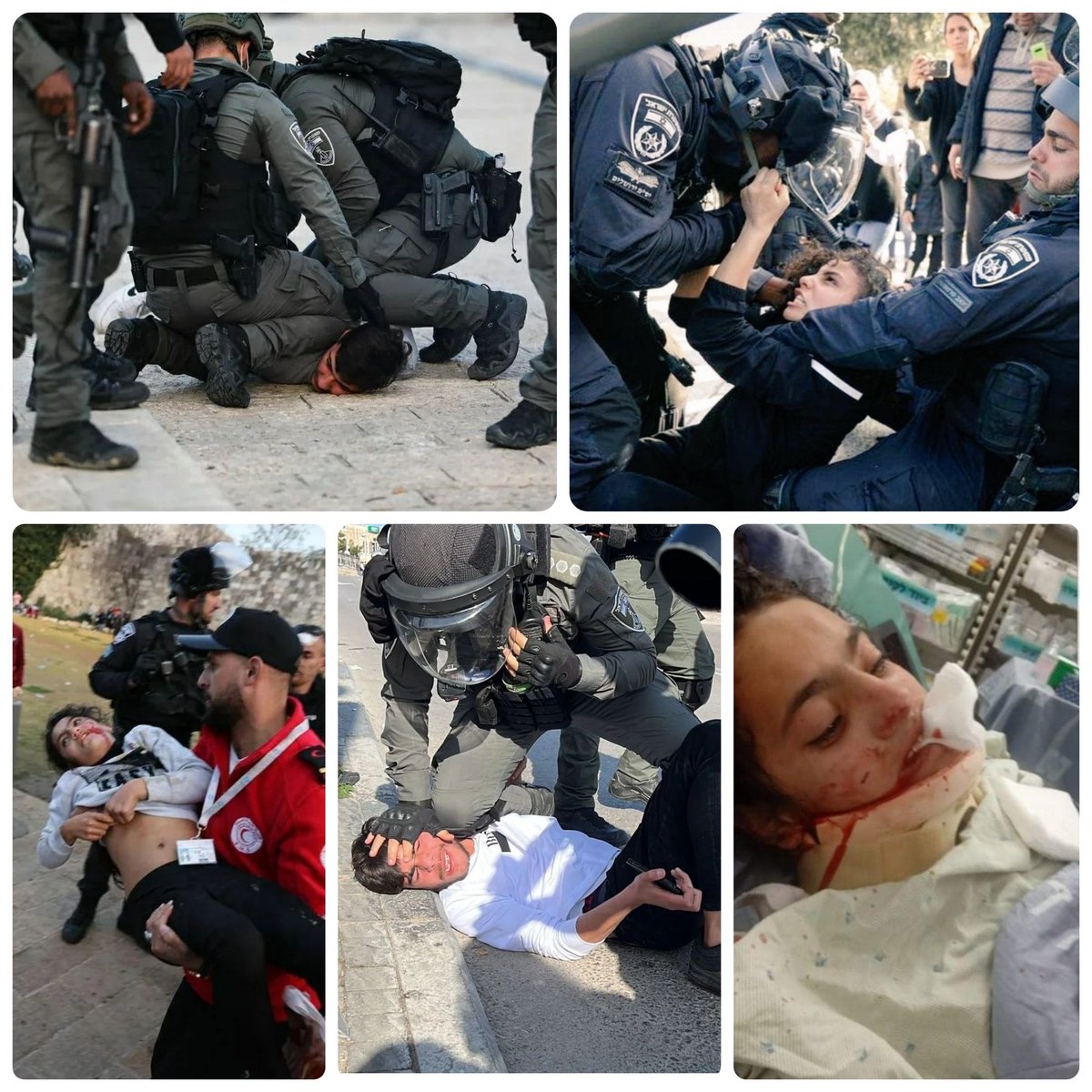 İsrail’in Filistin’e zulmü devam ediyor...

Siyonist israil 12 yaşındaki bir Filistinli kız çocuğunu darp ediyor,
ve 
Dünya yine sessizce seyrediyor.
Sarı saçlı, mavi gözlü değil diye Avrupa yine bu zulmü görmüyor.

#israil zalimsin, alçaksın ve teröristsin.

#FreePalestine