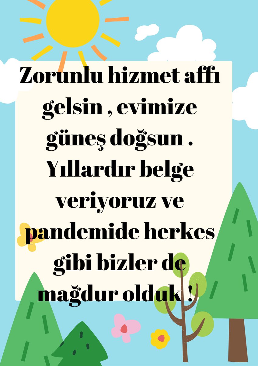 #ZorunluHizmetMuafiyeti
@TurkEgitimSen
<a href="/RTErdogan/">Recep Tayyip Erdoğan</a>
@mahmutozer0
<a href="/tcmeb/">Millî Eğitim Bakanlığı</a>
AF İSTİYORUZ 

Takvimler 1998,2000,2010 u gösterdiğinde gelen zorunlu hizmet affı , neden 2022 i gösterdiğinde gelmez ?? 2022 Zorunlu HizmeteAf