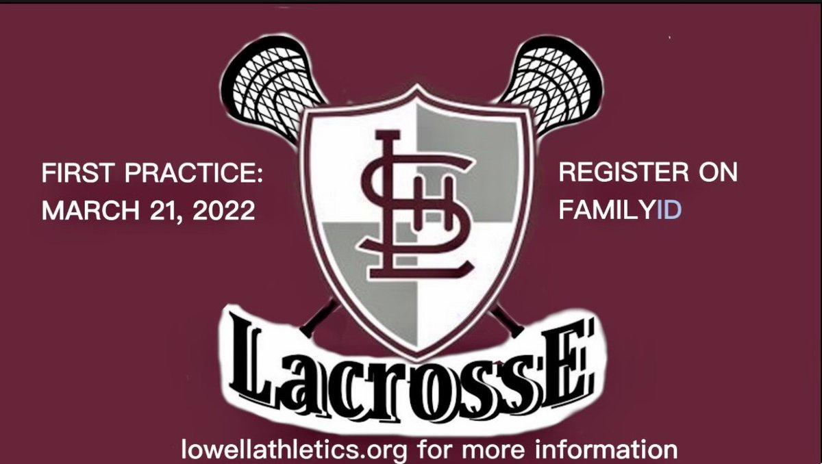 LacrosseLowell's tweet image. With the spring season right around the corner, make sure you register on FamilyID. 🥍🥍🥍🥍🥍