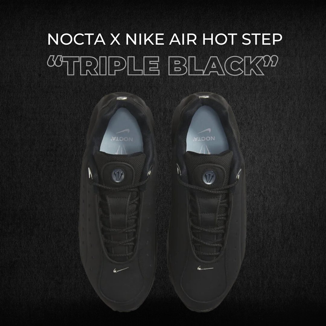 TopTierKickzz's tweet photo. Drake's debut Nike sneaker finally arrives March 3, keeping it simple with its all-black upper and chrome details. Will you cop? 🤔

📸 Twitter: Complex Sneakers

#nikeshoes #drake #noctanike #urbanstreetwear https://t.co/QYjR52NVAD