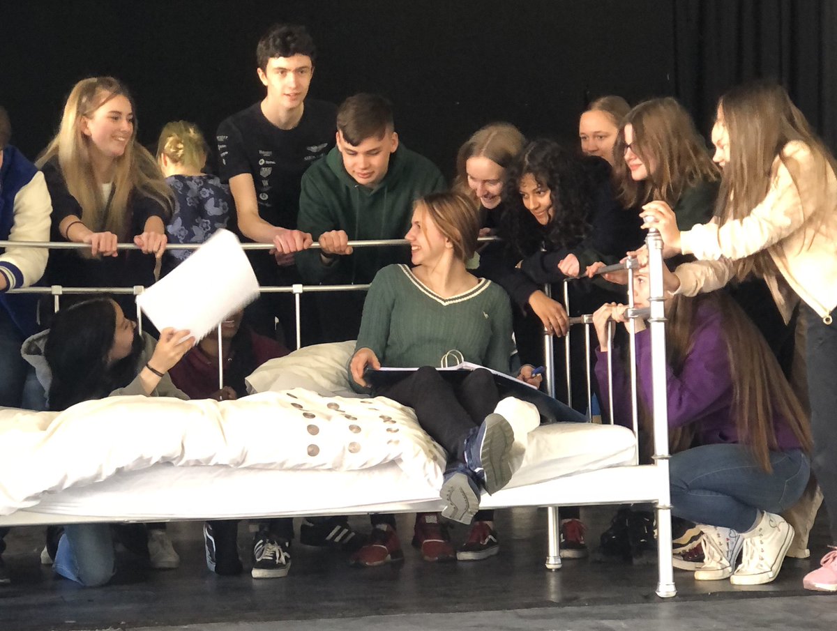 KingsRochDrama's tweet photo. Stage Managers are the backbone of every show. Here’s ours enjoying a break during a dance call for “The Dream”
#stagemanagersrock #Fiddlerontheroof @Kings_Rochester https://t.co/iXwl9OAsW3