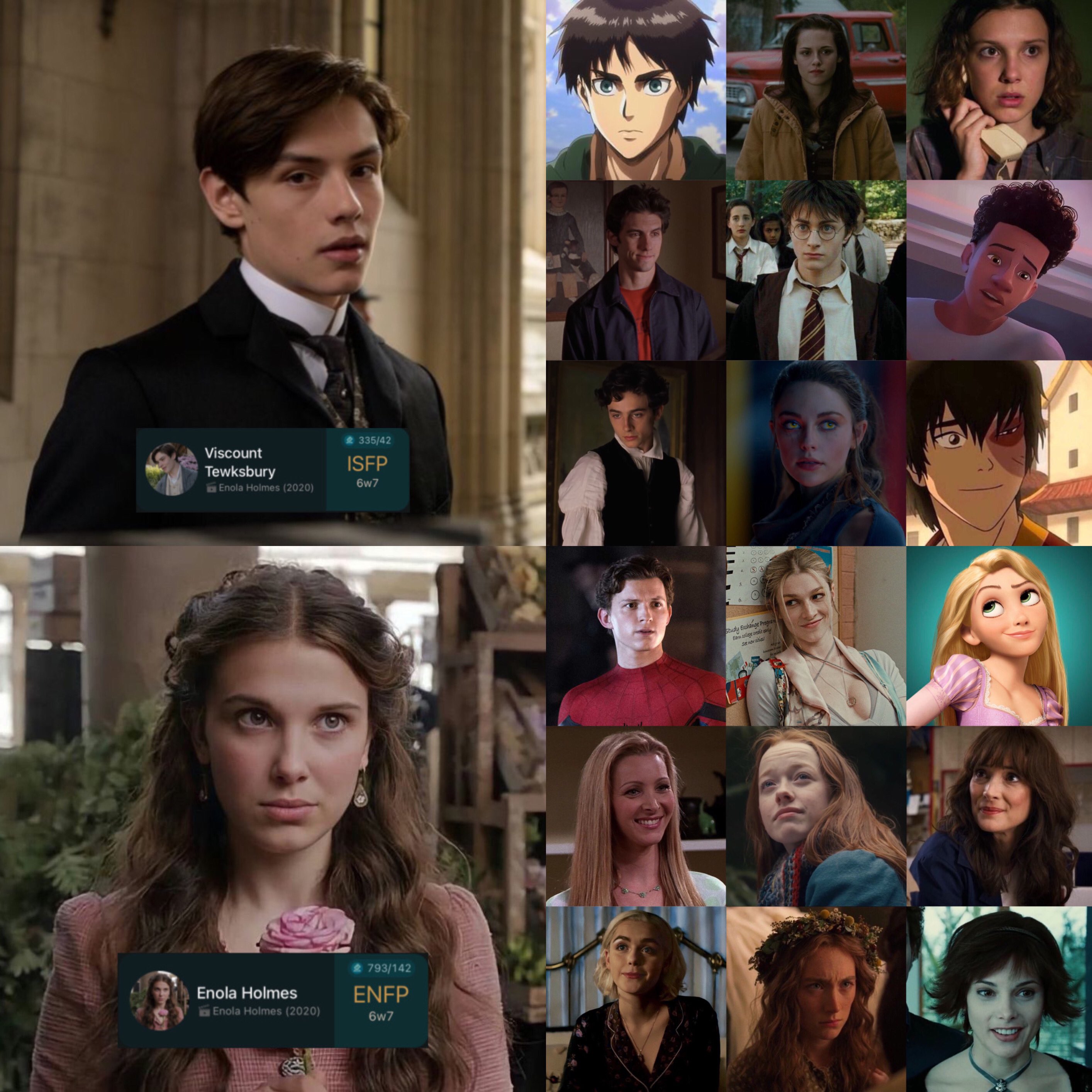 💭 on Twitter: "characters who have the same personality type as holmesbury  &lt;3 (ISFP + ENFP) https://t.co/mbkdYZ7gTR" / Twitter