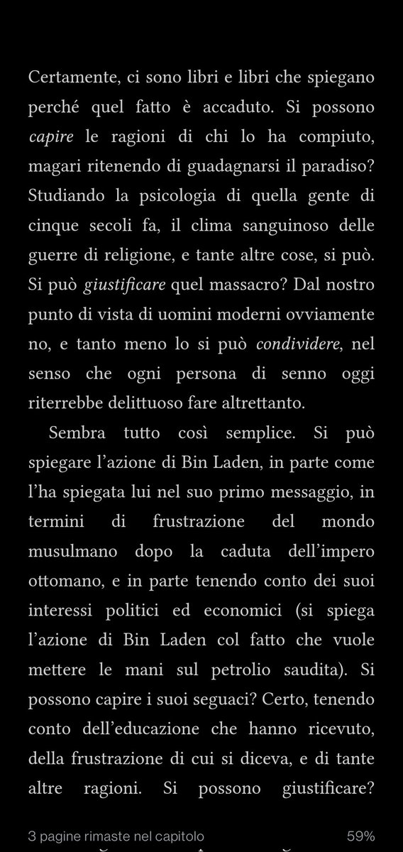 cosipegioco's tweet photo. Ecco cosa diceva Umberto Eco. Vi allego 4 screenshot e l'ultima parte ve la copio per intero. Ricordiamolo che ha scritto tutto questo il 15 novembre 2001 a poco più di due mesi dall'attacco alle torri gemelle.
Per leggere l'ultimo pezzo proseguite sotto ⬇️ https://t.co/qVkDr7xNkU
