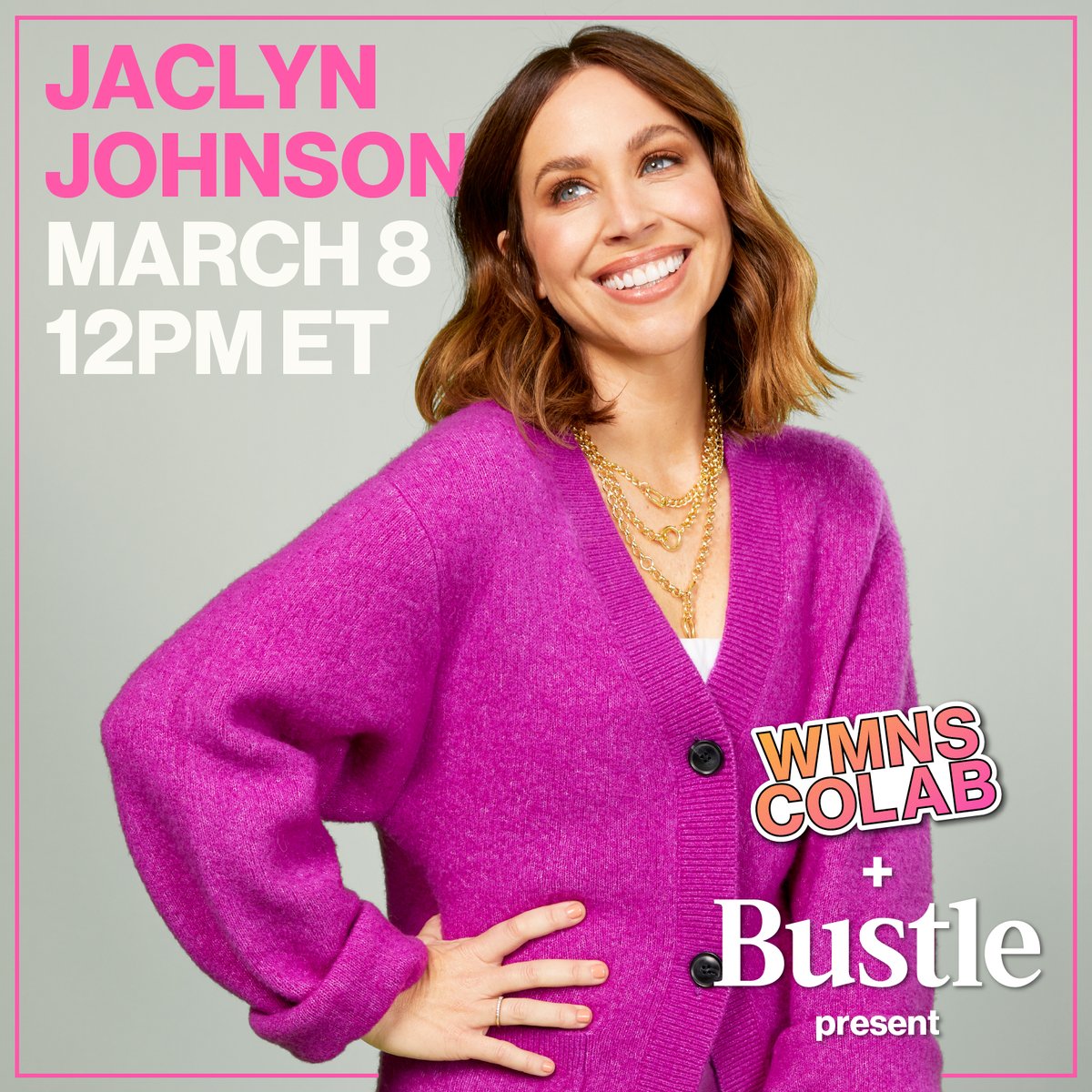 Women's CoLab (@wmnscolab) on Twitter photo Women’s CoLab + @Bustle are excited to announce that <a href="/JaclynRJohnson/">Jaclyn Johnson</a>, Founder of <a href="/createcultivate/">Create & Cultivate</a>, will join our event on March 8, 2022, at 12 PM ET, to celebrate International Women’s Day. ✨
Register here: eventbrite.com/e/womens-colab…
#InternationalWomensDay
#WomensHistoryMonth Women’s CoLab + @Bustle are excited to announce that <a href="/JaclynRJohnson/">Jaclyn Johnson</a>, Founder of <a href="/createcultivate/">Create & Cultivate</a>, will join our event on March 8, 2022, at 12 PM ET, to celebrate International Women’s Day. ✨
Register here: eventbrite.com/e/womens-colab…
#InternationalWomensDay
#WomensHistoryMonth