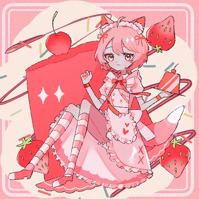 猫耳メイド少年くん。