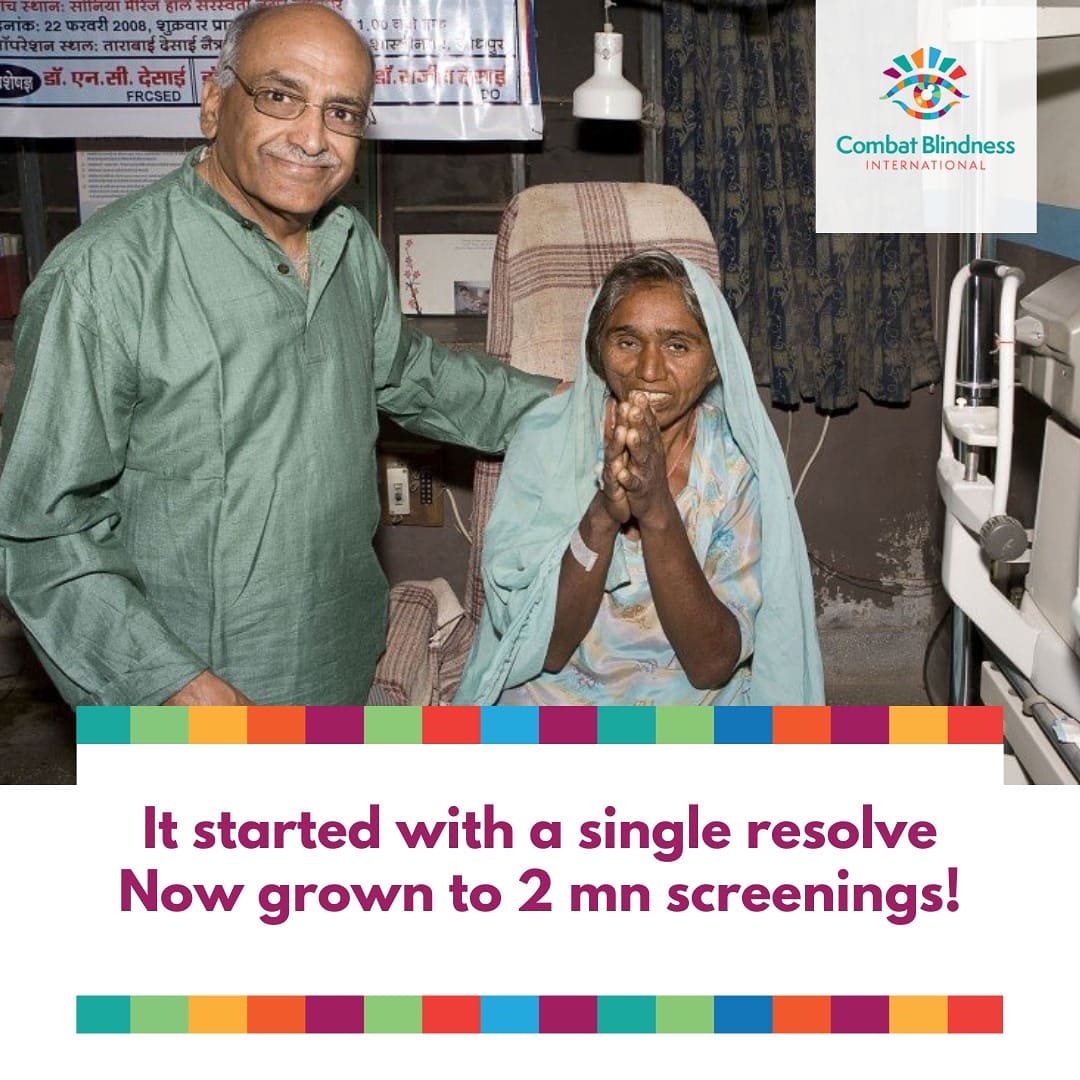 CombatBlindness's tweet photo. 2 million Adult vision screening. And it started with Dr Suresh Chandra's vision of combating blindness.
#eyehealthcare #combatblindness
#vision https://t.co/DvPaibbCrM