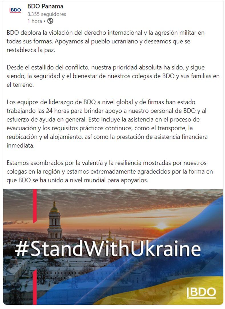 marcogarciasant's tweet photo. #BDOPanamá #BDOGlobal
#StandWithUkraine 🇵🇦🇺🇦 https://t.co/HwJ9yg2yZo
