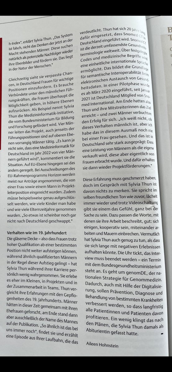Ein sehr schönes Portrait der <a href="/kma_online/">kma Online</a> zeigt auf, warum es Zeit wird, dass Frauen die Digitalisierung im Gesundheitswesen gestalten und was zu tun ist. @BMBF_Bund <a href="/MII_Germany/">Medizininformatik-Initiative</a> <a href="/gmdsEV/">GMDS e.V.</a> <a href="/SHEHEALTH1/">SHEHEALTH</a> #hIndex <a href="/SnomedCT/">SNOMED International</a> <a href="/assess_ct/">Assess CT</a> <a href="/bfarm_de/">Bundesinstitut für Arzneimittel u. Medizinprodukte</a>