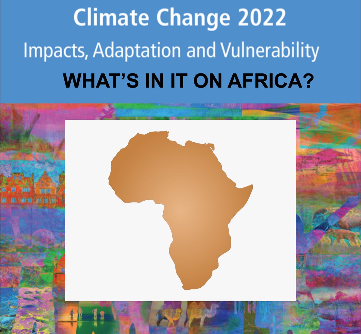 I'm an author on the new #ipcc report and I study climate change impacts and adaptation options in #Africa. 🧵: How bad could it get? Who is most vulnerable? How can we adapt? Here's a report summary for Africa. full report bit.ly/3vtrZhX tldr bit.ly/3stJexM