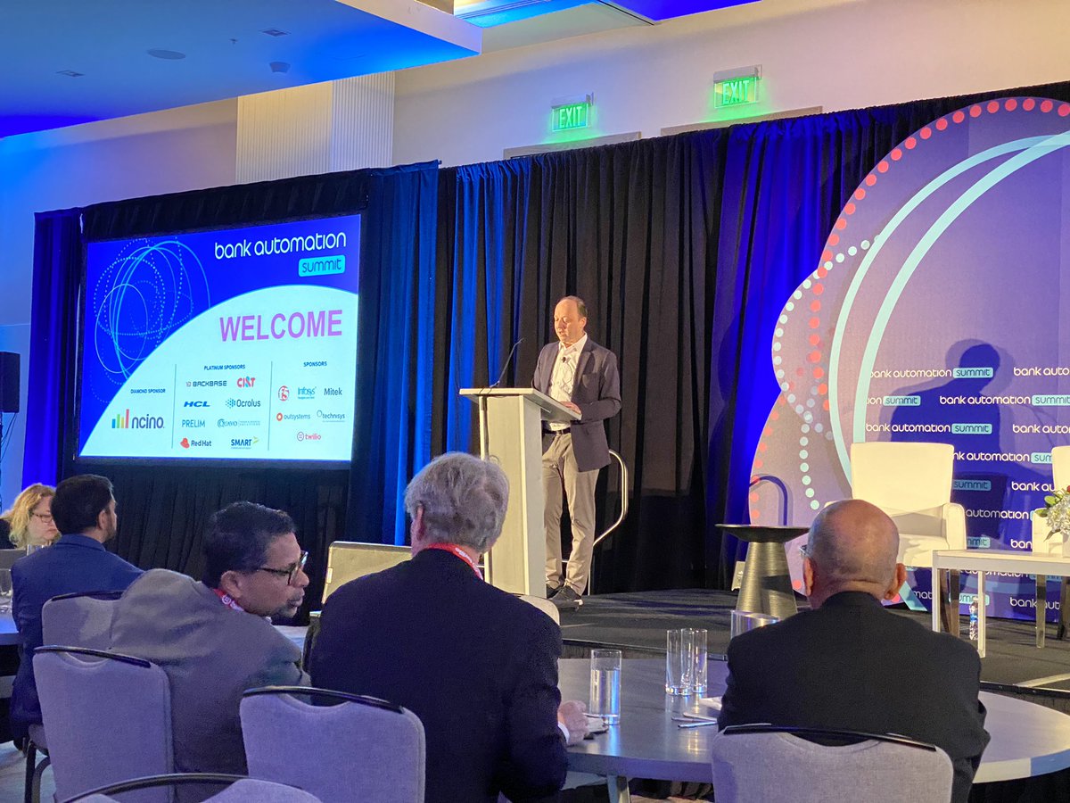 Great to be at another in-person event today - the @BankAutomation Summit in Charlotte! #basummit22 #DigitalTransformation #fintech   <a href="/hornblass/">JJ Hornblass</a>