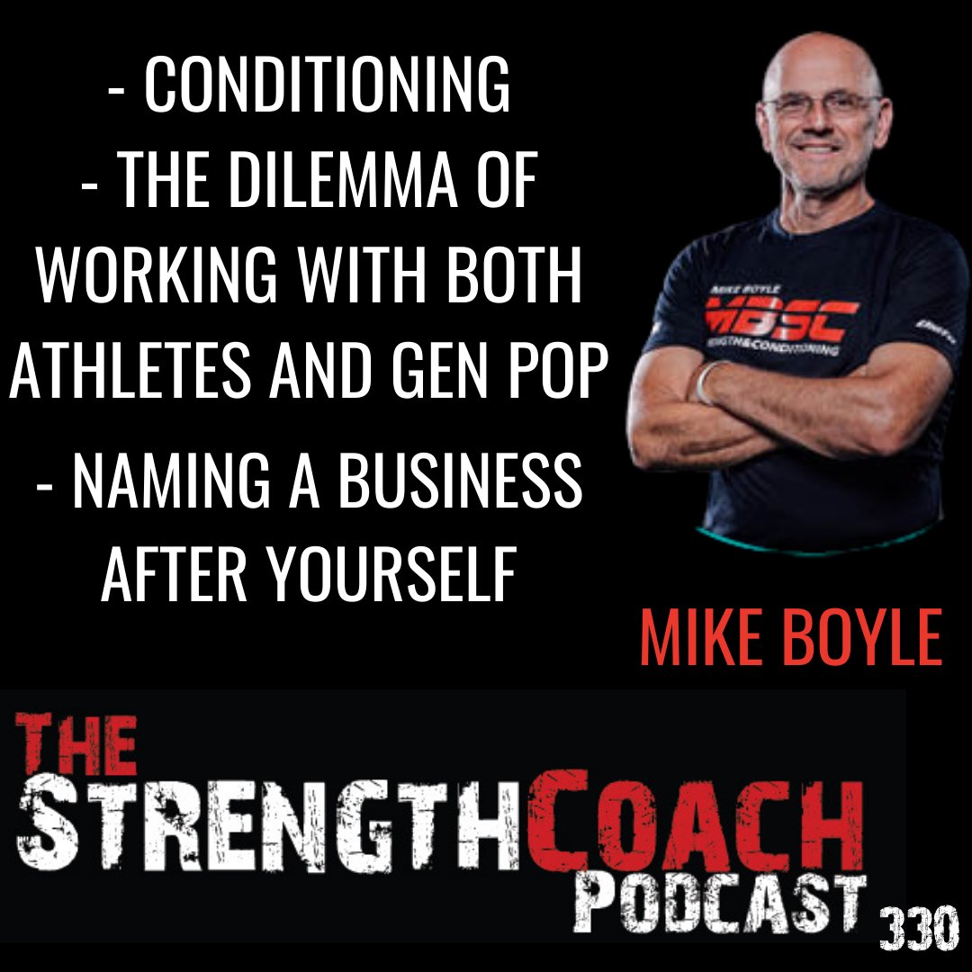 Coach Boyle expands on his Conditioning thread from Twitter, Working with Athletes and Gen Pop and naming a Biz after yourself
.
Ep 330 of the Strength Coach Podcast on Apple Podcasts, Spotify, iHeart Radio, Amazon & https://t.co/kwPj78XscX @mboyle1959 @CertifiedFSC @BodybyBoyle https://t.co/VsP4FOCZgr