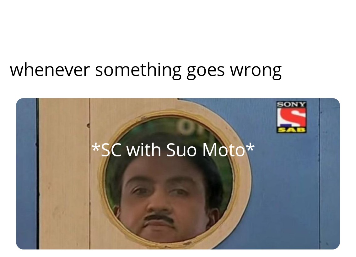 Naam_ka_coder's tweet photo. Uppar wala sab dekh raha!! #lawmeme #SupremeCourt #naamkacoder #vakeelstudent https://t.co/hEcYA8nrit