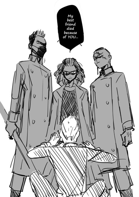 tkmch is the true villain of this story and I want those specific three to wreck his neck at this point 
