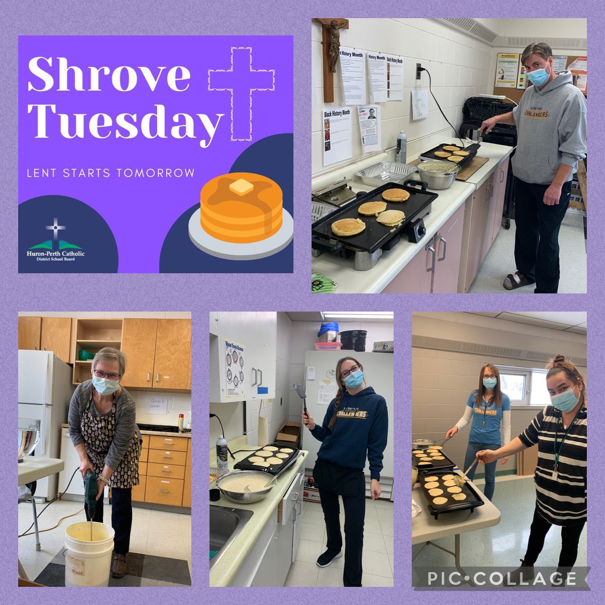 SarahBecker84's tweet photo. Pancakes for all @HolyNameofMary 🥞 with real maple syrup donated by Mrs. Verwer! 🍁 Thanks to all who contributed to making #shrovetuesday such a success! 🥞🍁💕💙💛 https://t.co/l9hJoSUvfj
