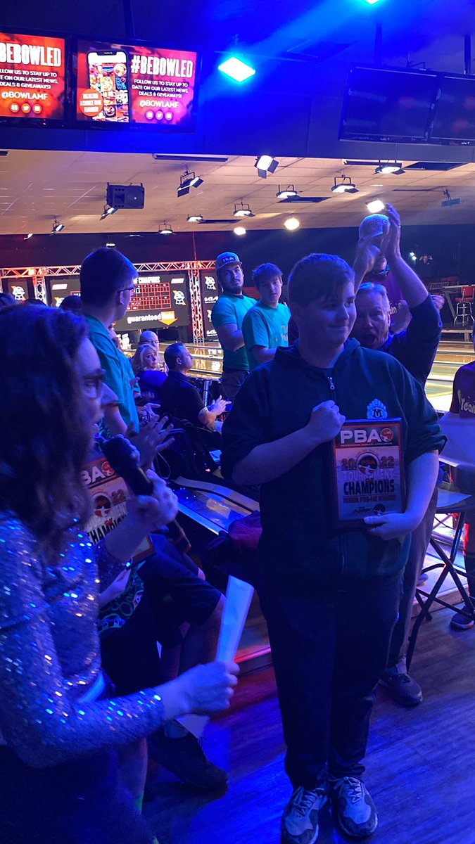 BHSRodMATH's tweet photo. MHS varsity bowler and freshman Kaden Rodriguez wins 1st place at the PBA Pro-Am tournament on Saturday, Feb. 26 for the youth division. @MedinaBeesBowl @MedinaGazette https://t.co/QSUMrUrQWi