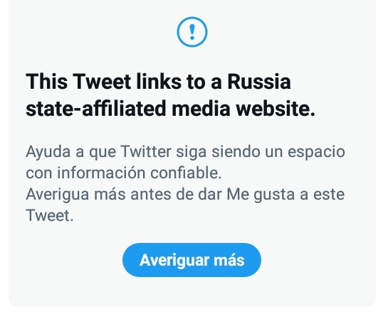 FrankLopezCuba's tweet photo. Es demasiada la hegemonía imperial en Twiter, ahora me alerta que piense bien para dar me gusta a un twits con algún link a información desde Rusia, COMO SE LLAMA ESO? No queremos Guerra, pero tampoco que nos mientan y nos quieran manipular.
#CubaVive 🇨🇺🤝🇷🇺🤝🇺🇦 https://t.co/iRZU8QRmlU