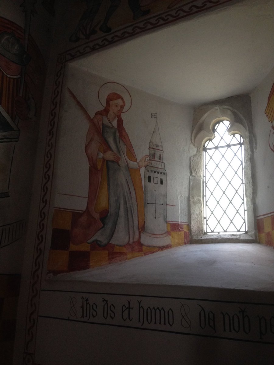 Barb_Drummond's tweet photo. #StTeilos has special chapel for families mourning death of babies.set apart for privacy. Not aware of any others. Also #StBarbara with her tower #StFagansMuseum https://t.co/Y9yq42CsFb