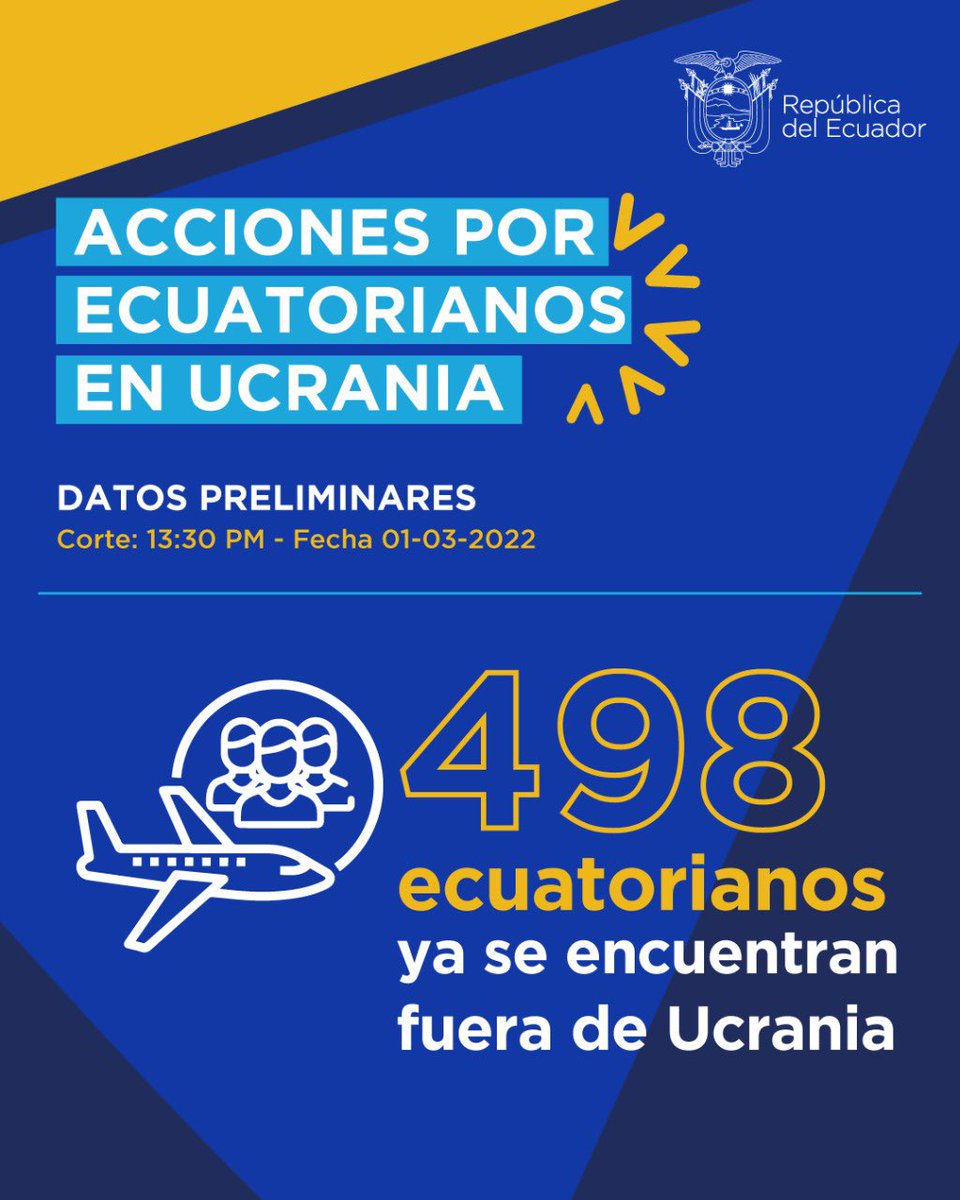 Casi 500 ecuatorianos fuera del conflicto 🇪🇨