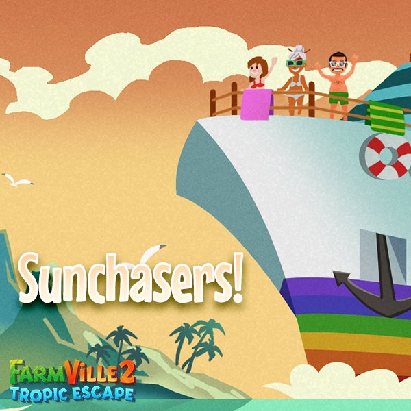 FVTropicEscape's tweet photo. Relax and tan from home with the 🚢 Sunchasers Cruise, sailing in on #FarmVille2TropicEscape. 🏝

View Guide ☀️ https://t.co/jcy6wGHojM
Play now ▶️ https://t.co/nOqnq6fTIj https://t.co/PCnyp8YgIp