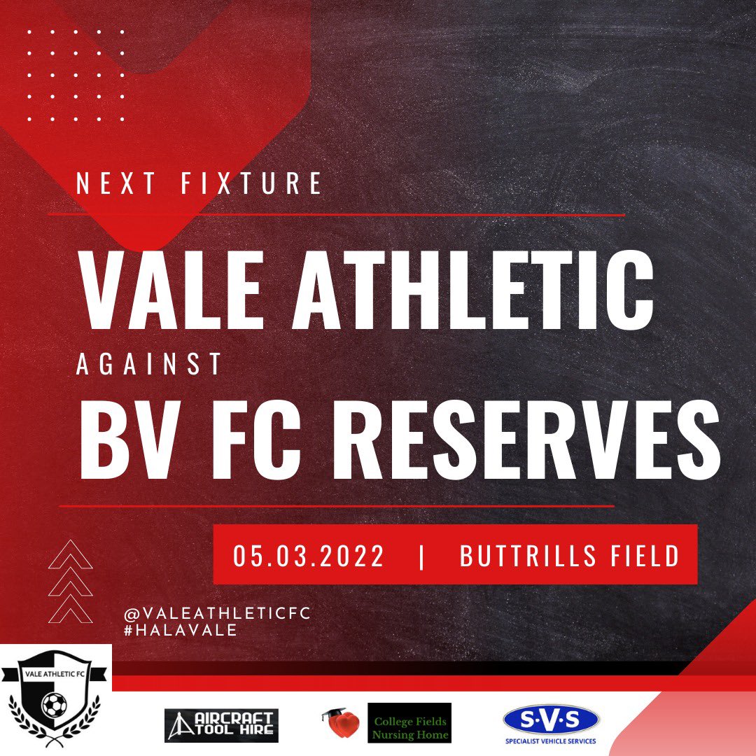 ValeAthleticFC's tweet photo. FIXTURE | Up next… @barry_vikingsFC 

🔴⚫️ #HalaVale https://t.co/k8D2HTwwoj