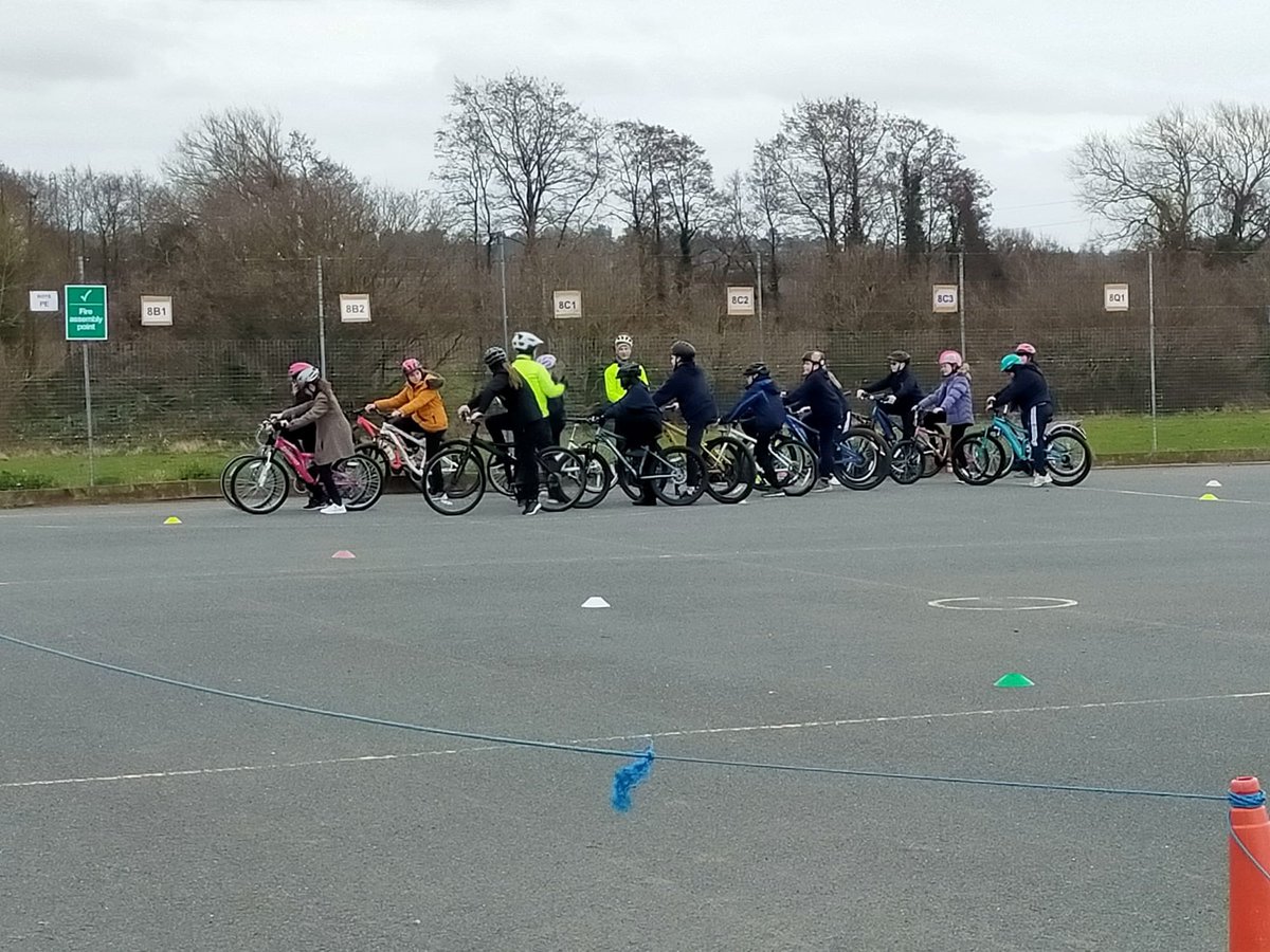 KC1school's tweet photo. Year 7 started their bikeability sessions this week. A great take up! Students have enjoyed their sessions so far. #bikewise #roadwise https://t.co/XAbi4nrF4d