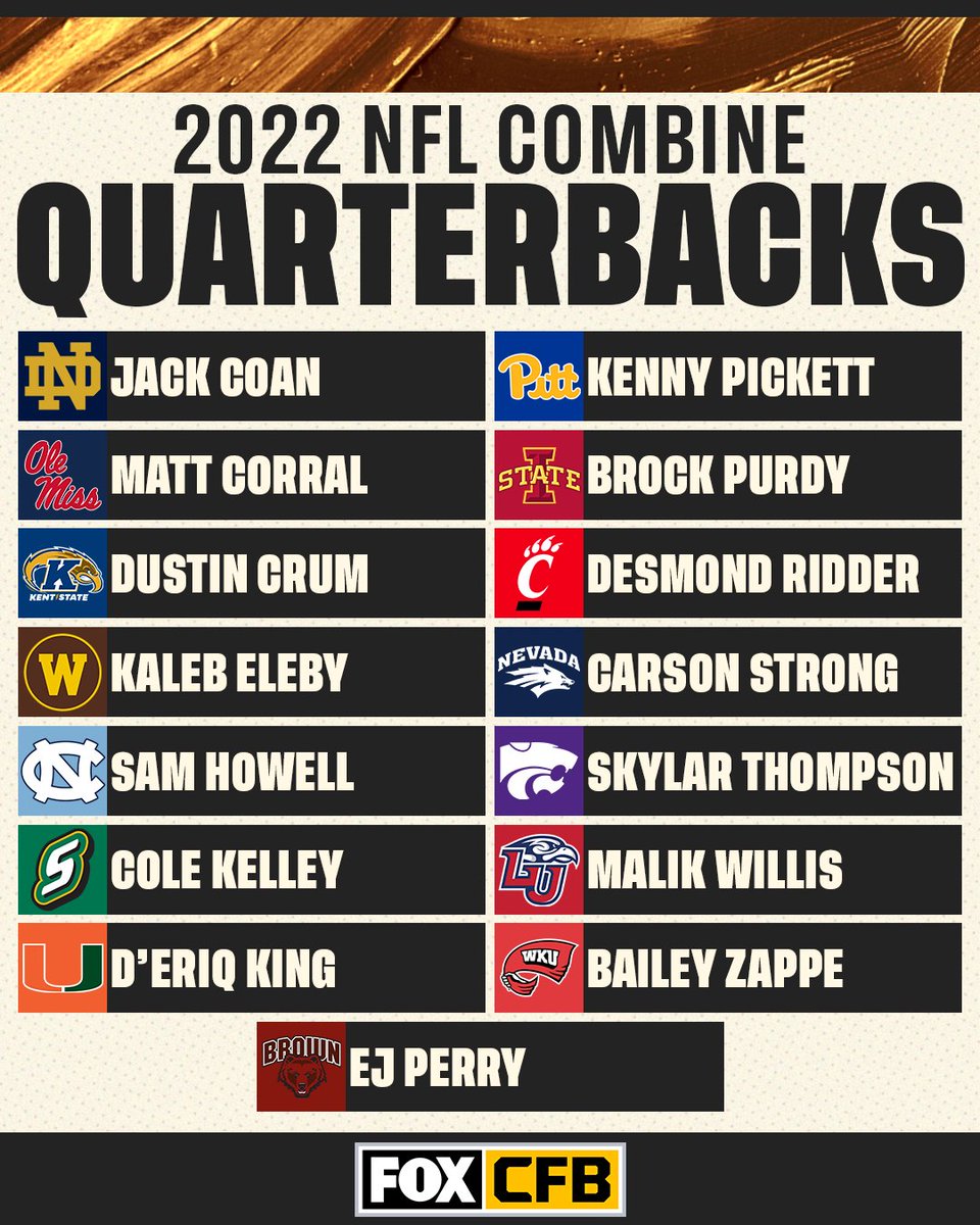 Plenty of QB talent will be on display at the 2022 NFL Combine 🎯

Which QB will move up the draft boards the most after this week?
