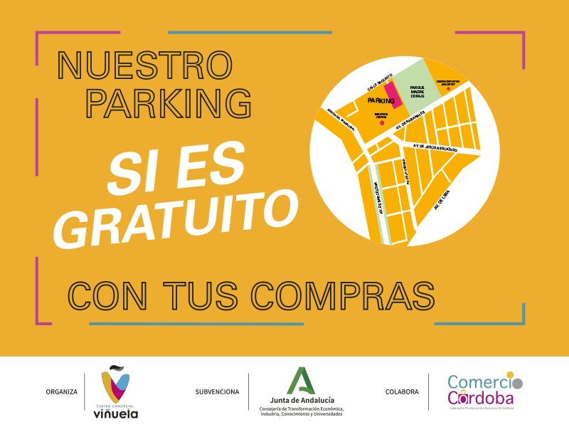 CCAVinuela's tweet photo. SI SI SI
😎 Nuestro parking SÍ es gratuito con tus compras 😎
¡Recuerda!
Puedes disfrutar de una hora gratuita de aparcamiento al realizar tus compras en establecimientos adheridos al Centro Comercial Abierto Viñuela.
🅿 Calle Sagunto https://t.co/UIvCLSvrD2