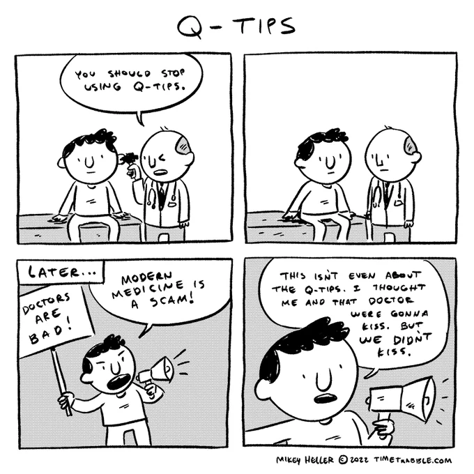 i drew a comic about Q-Tips 