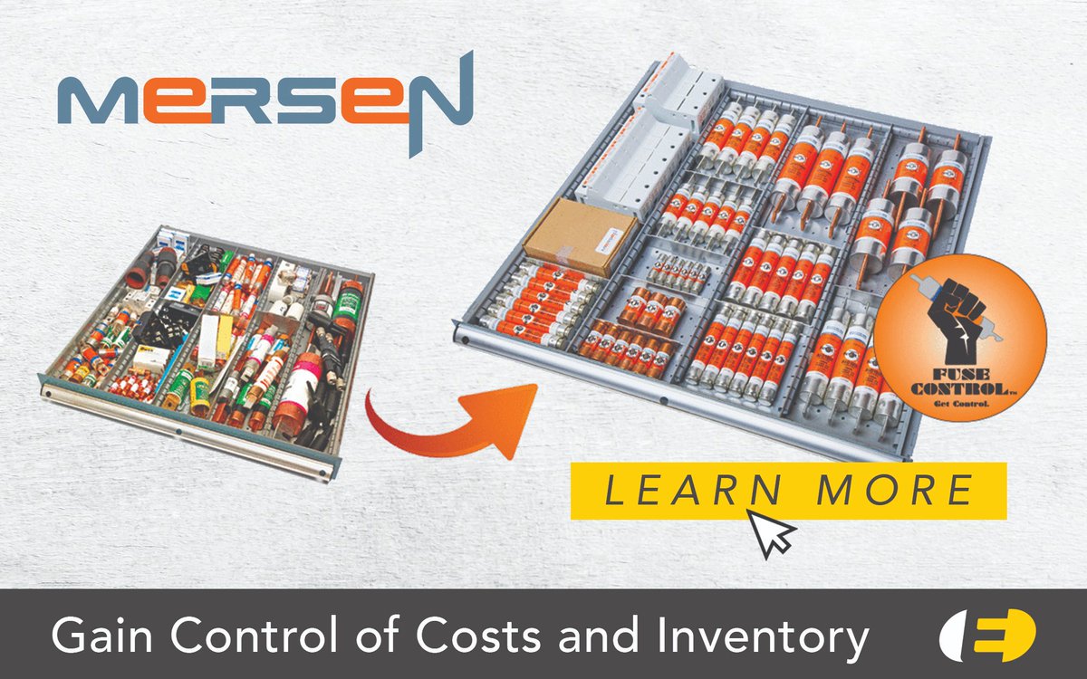Electrozad's tweet photo. The edge you need to mitigate arc-flash hazards, achieve code compliance, reduce inventory by 25% or more and offer the highest grade over-current protection available. Learn more about Mersen's Fuse Control Program: https://t.co/NoNbpcTlhG https://t.co/JDdR2BMHen