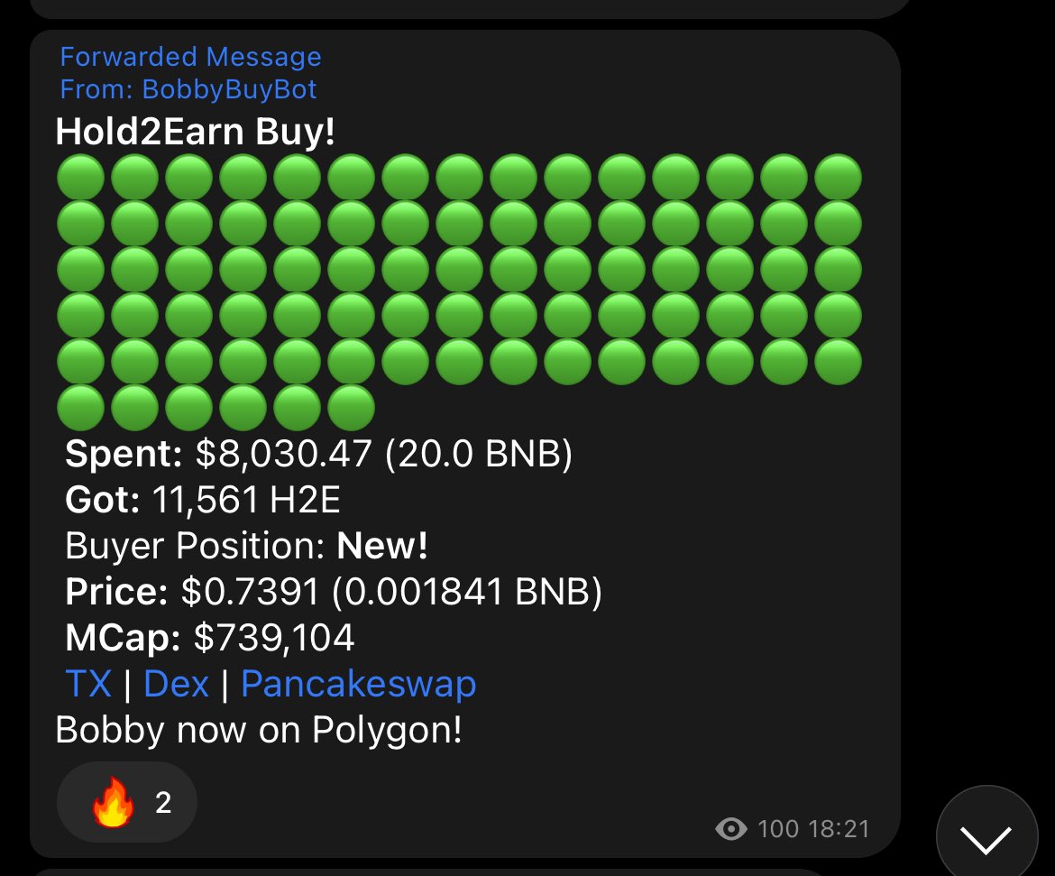 $H2E | <a href="/HoldToEarn/">Holdtoearn</a> is Live now 🔥

Sitting at 400K MCAP! 🚀
More than 100k in liquidity ✨

✅Passive income from $USDT Reflections

📈poocoin.app/tokens/0x9d97c…

🛒 pancakeswap.finance/swap?outputCur…

#DYOR #BSC #H2E
💬 t.me/HoldToEarn
🌐 hold2earn.org