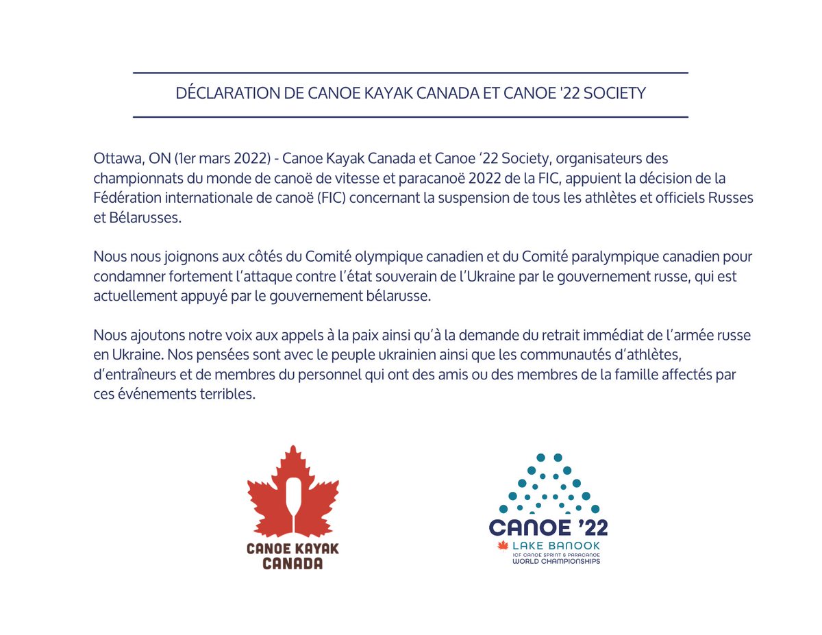 Canoe '22 tweet media