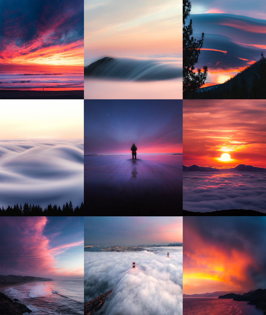 a life of sunsets, sunrises, and fog 😶‍🌫️. gm.