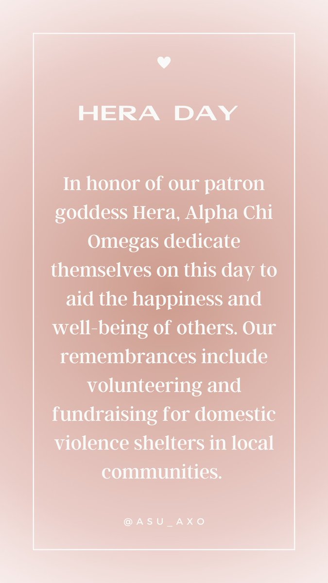 Happy Hera Day! #asuaxo