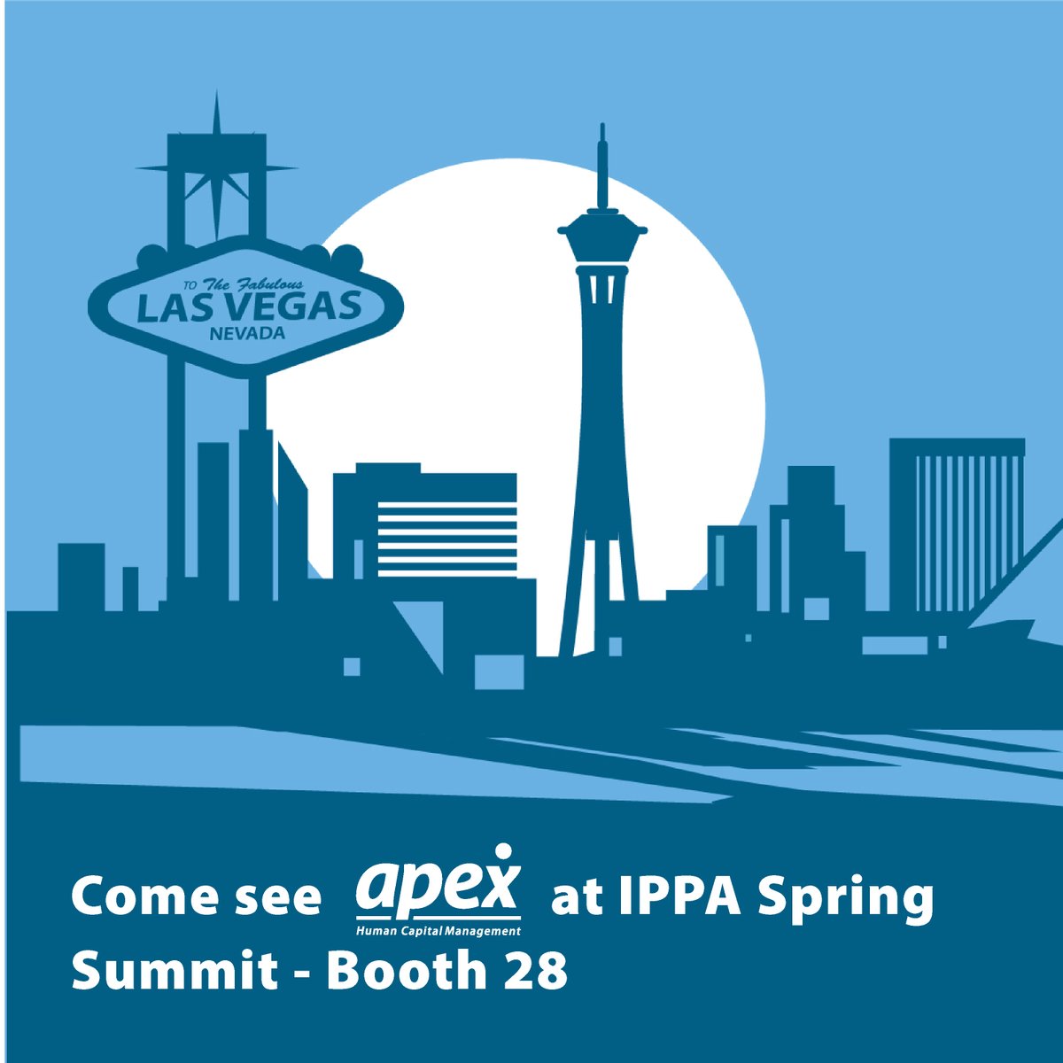 If you will be at <a href="/IPPACentral/">IPPA</a>'s Spring Summit this week in Las Vegas, come visit Booth 28 to see what is new with Apex HCM! 

Scott, Marco &amp; Alan can walk you through what has changed at Apex.

#ippaspringsummit2022 #ippa #payrollsoftware #tradeshhow