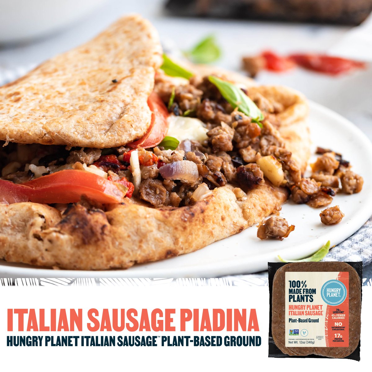 #Foodie favorites are made easy with our #plantbasedmeat. With our chicken, pork, beef, Italian sausage, and more, you don't have to sacrifice taste or flavor for a simple 1:1 swap. What are you Hungry for?

#hungryplanetfoods #plantbased #plantbasedmeals #plantbasedfood