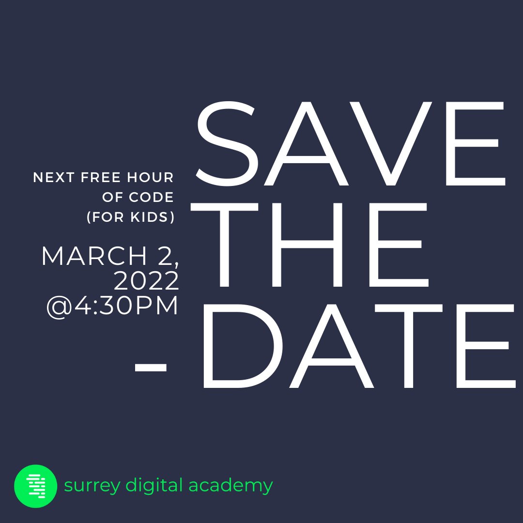 Any1CanCode's tweet photo. Tomorrow is the second free Hour of Code! Check out the details below!

#coding #learning #webdevelopment 
#course #programminglife #coder #softwaredevelopment https://t.co/SWStPqCFv0
