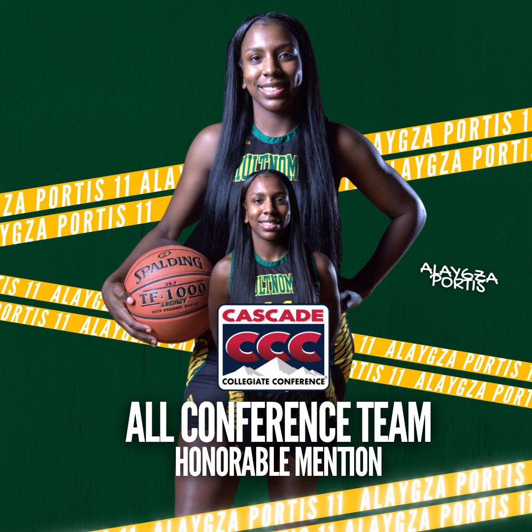 CoreyMehl's tweet photo. Congrats to Women’s Basketball’s very own Alaygza Portis for making some noise in @cascadeconference this season! 🤩
#NomahNation #Romans12 https://t.co/qBvg0SOrsi