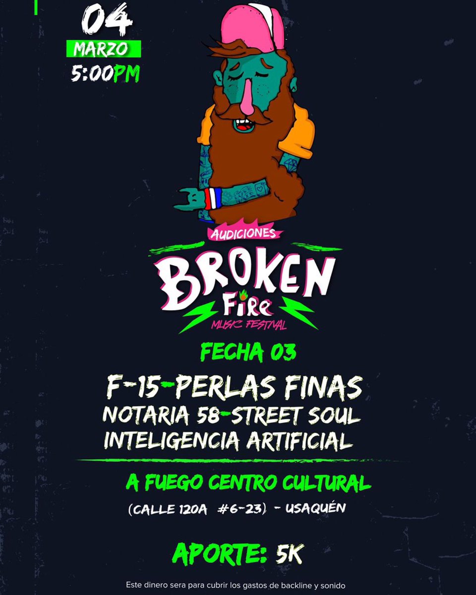 Perlasfinas1's tweet photo. 🖤🦇 ¡Amigxs! Nos vemos este viernes a las 5pm en #afuegocentrocultural en el marco del #brokenfirefest. ¡Nos jugamos un espacio en el tremendo cartel que tienen entonces los esperamos! 🦇🖤 https://t.co/dxPpP7upIw