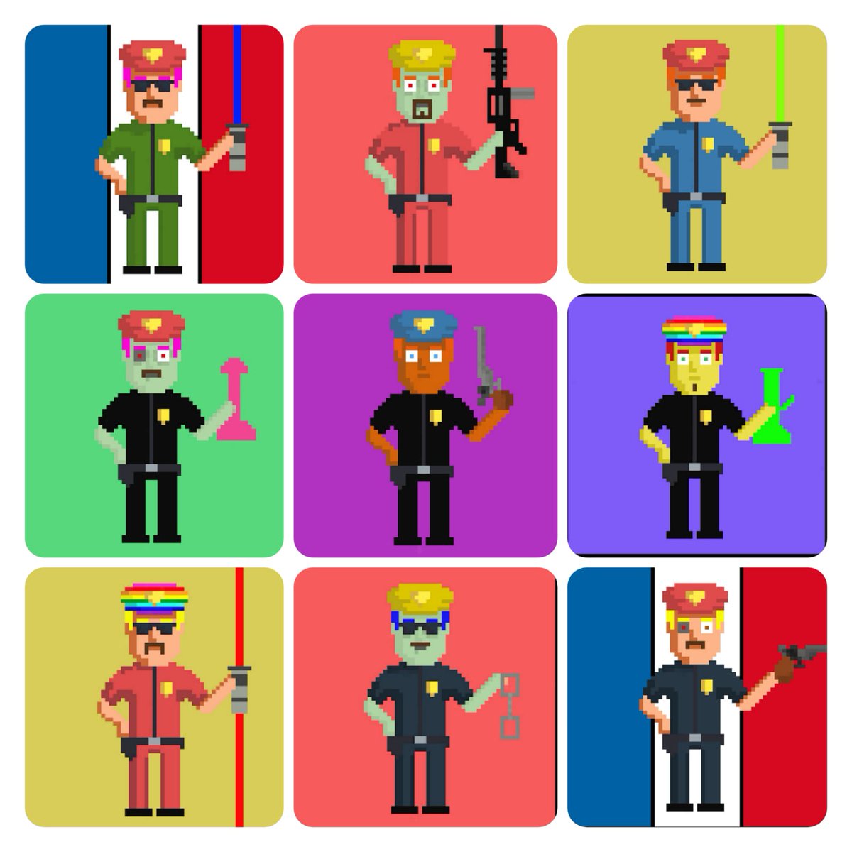 NFT Giveaway 🎁.
👉Tag 3 friends and RT this tweet for a chance to win the CryptoCop of your choice from the collection. 

📸 Play also  on instagram on the account cryptocop_nft for more chance 🤞

#nft #NFTGiveaway #NFTCommunity