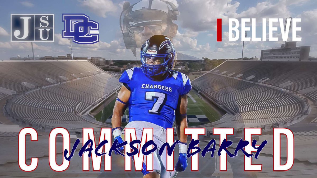 π½ππππ ππ π΅ππππ¦π« (@jacksonbarry43) on Twitter photo #AGTG 1000% COMMITTED βͺοΈπ΅π΄π
@CoachHartJSU <a href="/DeionSanders/">COACH PRIME</a> @GoJSUTigersFB <a href="/DCSChargers/">Dallas Christian</a> @cjcXFL #JSU #IBelieve #AGTG 1000% COMMITTED βͺοΈπ΅π΄π
@CoachHartJSU <a href="/DeionSanders/">COACH PRIME</a> @GoJSUTigersFB <a href="/DCSChargers/">Dallas Christian</a> @cjcXFL #JSU #IBelieve