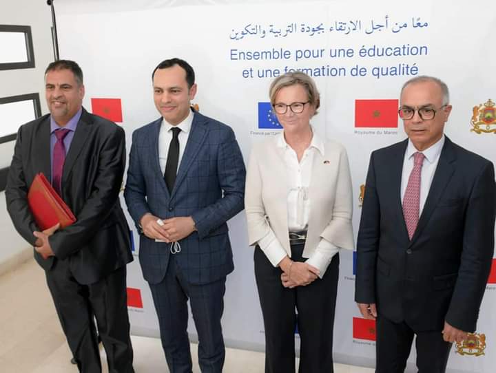 MENPSGOV's tweet photo. ...بمعية السيد يونس سكوري، وزير الإدماج الاقتصادي والمقاولة الصغرى والتشغيل والكفاءات،والسيدة باتريسيا لومبار كوزاك @llombartpatUE سفيرة 🇲🇦🇪🇺@UE_au_Maroc
والسيد عبد السميح محمود، مدير
#ANLCA 2/4 https://t.co/lF1zBys0NE