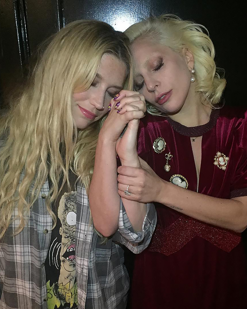 Happy birthday,  Lady Gaga and Kesha, February 2016. 