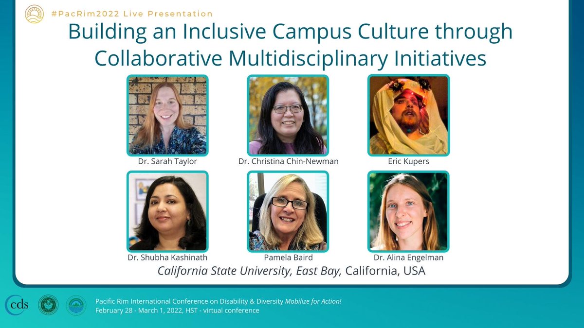 PacRimHawaii's tweet photo. Building an Inclusive Campus Culture through Collaborative Multidisciplinary Initiatives, @sarahataylor, Chin-Newman, Kupers, Kashinath, Baird &amp; Engelman

Tuesday, March 1, 12-12:45pm HST, https://t.co/RqvcHvZDtR

#DisabilityJustice #EquityGap #InclusiveCampusCommunity https://t.co/Y5fNHRmxSE