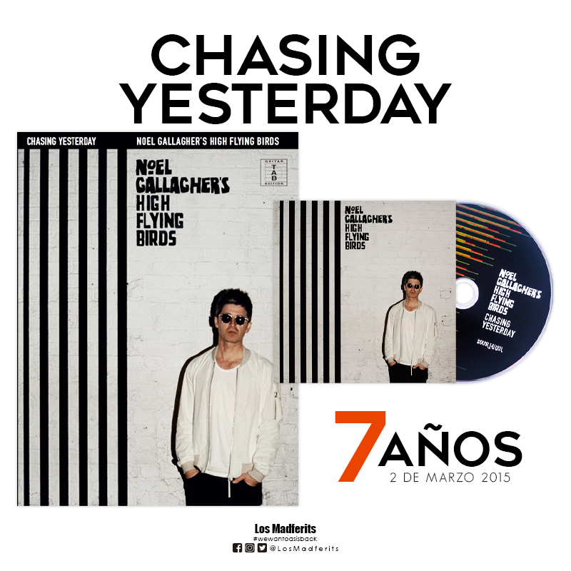 LosMadferits's tweet photo. #ChasingYesterday es el segundo álbum de @NoelGallagher lanzado el 2 de marzo del 2015, hoy está cumpliendo 7 años #NGHFB #NoelGallagher https://t.co/m6Z5ZTdDcJ