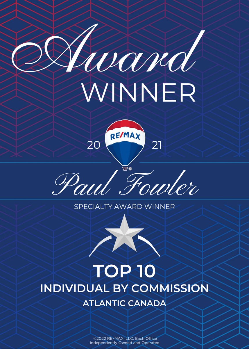 REMAXInfinityNL's tweet photo. CONGRATULATIONS to our very own Paul Fowler - a RE/MAX 2021 Special Award winner! 🏆 

Your continued hard-work and dedication to the RE/MAX brand shines through! #REMAXHustle https://t.co/8qmyAXu7j1