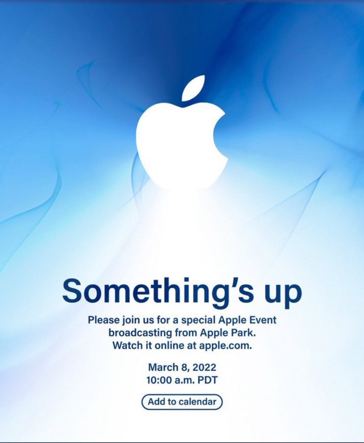 RealSufiyanKhan's tweet photo. Apple's Something's Up Launch Event Ok March 8 2022

#AppleEvent 
#SomethingUp https://t.co/k4XaqMNoVp
