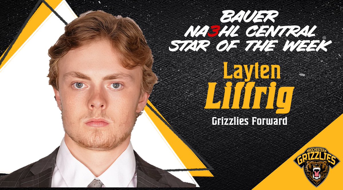 Liffrig's performance over the weekend has earned him his 3rd Central Division Star of the Week Honor!

rochestergrizz.com/liffrig-named-…