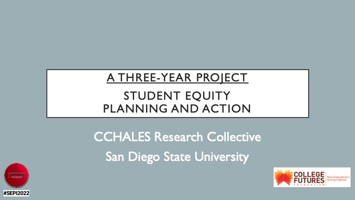 EriqFelix's tweet image. New month, new opportunity. Thankful that the @CollegeFutures Foundation entrusted me with the resources to carry out a new three-year project titled “Student Equity Planning and Action” seeking to advance racial justice thru the SEA Program and implementation of #GuidedPathways.